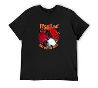 Meat Loaf Bat Out of Hell T-Shirt Graphics Tee Black Tee Shirt 3XL