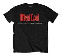 Meat Loaf Men's IWDAFLBIWDT Back Print Cotton T-Shirt in Black | Size: Large Meat Loaf Black L