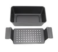 Meat Loaf Pans with Drain Tray Carbon Steel Excellent Heat Conductivity Nonstick Baking Loaf Pan for Oven Baking Bread