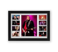 Meat Loaf Poster Print - Limited Edition Autograph Fan Gift - Collectible Memorabilia Merchandise (Unframed A4 (30x21cm))
