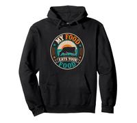 Meat Lovers My Food Eats Your Food Funny Anti Vegan Pullover Hoodie