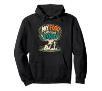Meat Lovers My Food Eats Your Food Funny Anti Vegan Pullover Hoodie