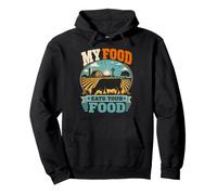 Meat Lovers My Food Eats Your Food Funny Anti Vegan Pullover Hoodie