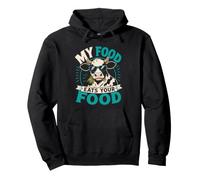 Meat Lovers My Food Eats Your Food Funny Anti Vegan Pullover Hoodie