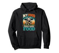 Meat Lovers My Food Eats Your Food Funny Anti Vegan Pullover Hoodie
