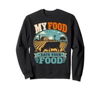 Meat Lovers My Food Eats Your Food Funny Anti Vegan Sweatshirt