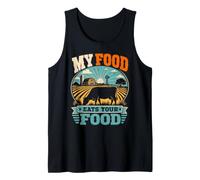Meat Lovers My Food Eats Your Food Funny Anti Vegan Tank Top