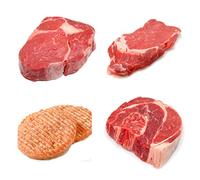 Meat Master Box - 4 Premium Beef Cuts: Ribeye Steak, Burger Pounder, Beef Shin, Shoulder | Halal Fresh Meat Selection | Perfect for Family Meals and BBQs