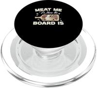 Meat Me Where The Board Is French Cuisine Charcuterie Artist PopSockets PopGrip for MagSafe