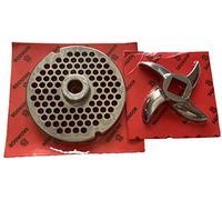 Meat Mincer Blade Plate Disc Grinder Spare Knife Curved All Sizes S/S Salvador 8 12 22 32 3mm 4.5mm 6mm (Blade & Plate 32-6mm)
