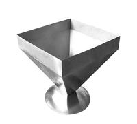 Meat Mold - Stainless Steel Pyramid Meat Dishes Mold | Metal Mould Reusable Heat-Resistant Shaper for Baking Rice Dessert Pastries Cake Chinese Zongzi