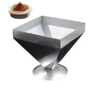 Meat Mold, Stainless Steel Pyramid Pagoda Meat Mold, Reusable Shaper Kitchen Metal Mould for Chinese Zongzi Barbecue Cold Salads Rice Picnic