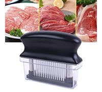 Meat Needle, Tool for Tenderizing Durable 48 Blades Easier Seasoning Easy to Use Meat Needle for Meat Tenderizer Available 420J2 Abs for Steak