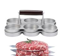 Meat Patty Maker - Multi Hole Meat Press, Hamburger Press With Wooden Handle, Tools Hamburger Presses Hamburgers, Hamburger Forming Tools | Picnic Travel Grill Ca