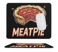 Meat Pie Non-Slip Mouse Pads Square Desk Mat Rubber Gaming Mousepad for Computer Laptop Gamers 9.8"x11.8"