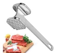 Meat Pounder Tool - Stainless Steel Masher, Zinc Alloy Flat Spiked mallets | Rust-Resistant Needle Texture Build, Efficient Meat Softening Accessory BBQ, Butchery Table, Everyday Meal Prep