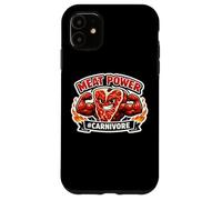 Meat Power Lover Carnivore Diet Butcher Rancher Farmer Eater Case for iPhone 11