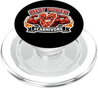 Meat Power Lover Carnivore Diet Butcher Rancher Farmer Eater PopSockets PopGrip for MagSafe