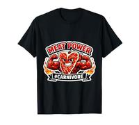 Meat Power Lover Carnivore Diet Butcher Rancher Farmer Eater T-Shirt