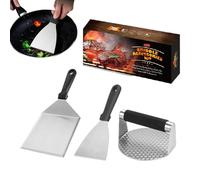 Meat Press for Cooking, Crushed Burger Kit - Heater Accessories BBQ Spatula - Non-Stick Burger Press Set, Grill Warmer Accessories Kit for Dish, Hamburg Press