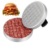 Meat Press Maker - Circular Cast Shaper, Textured Pan Tool | Pressing Mold Plate, Easy Grip Handle, with Household Use for Burger Cooking Routine, Griddle Setup Fitment, Fry Surfacess Preparation