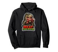 Meat Primal Nutrition Dino Carnivore Humor Pullover Hoodie