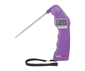 Meat Probe Digital Thermometer Purple Food Allergy Easytemp Catering Folding