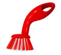 Meat Red Dish Brush - Dishwashing and Kitchen Cleaning and Scouring - Easy Grip Handle, Gentle Bristles - Color Coded Home and Kitchen Accessories by The Kosher Cook