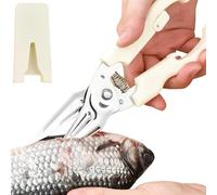 Meat Scissors, Heavy Duty Cutting Tool for Versatile Use, Stainless Steel Scissors, for Home, Outdoor, Indoor, Dining Table, Culinary Cooking, Chopping, Camping and Grilling