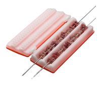 Meat Skewer Box, BBQ Meat Cord Device | Multifunctional Meat Skewer Grill Toolbox | Portable BBQ Gadget, Meat Skewer Making Box, Improve Your BBQ Experience