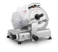 Meat Slicer Ø 250 mm 0 8 mm With Blade Sharpener - Meat Slicers by Royal Catering Silver