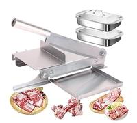 Meat Slicer, Bone Saw Machine with Stainless Steel Blade & Non-Slip Base, Slicing for Chinese Herbs, Fruits and Vegetables