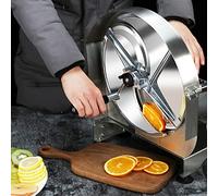 Meat Slicer for Home or Commercial use,Food Slicer Portable Adjustable Thickness Meat Deli Cheese Stainless Steel Slicer Potato Chips Cut Fruit