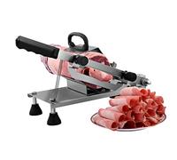 Meat Slicer for Home or Commercial use,Frozen Meat, Manual Food Machine Beef Lamb Roll Vegetable Cutting Machine,0.3-25mm Thickness Adjustable,for Vegetable Meat hot and BBQ