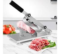 Meat Slicer for Home or Commercial use,Manual Frozen Meat Slicer Slicing Machine Spring Meat Feeding Design Home and Commercial Use for Frozen Meat Hard Fruits Vegetables