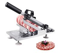 Meat Slicer for Home or Commercial use,Manual Frozen Meat Slicer Stainless Steel Meat Beef Mutton Roll Meat Cheese Food Slicer Vegetable Slicing Machine for Household Commercial
