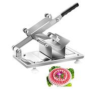 Meat Slicer for Home or Commercial use,Manual Frozen Meat Slicer Stainless Steel Meat Meat Slicing Machine Beef Mutton Roll for Hot Pot Shabu Vegetable Sheet Slicing Home and Comme