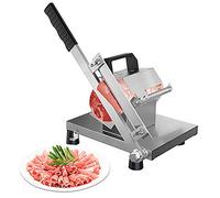 Meat Slicer for Home or Commercial use,Stainless Steel Manual Meat Cutter, 0.5-8mm, Adjustable Thickness, Frozen Beef, Mutton and Vegetable Slicer Commercial Home Kitchen