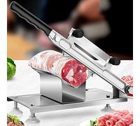 Meat Slicer for Home or Commercial use,Stainless Steel Pork Beef Mutton Roll Vegetable Food Slicer, Adjustable Thickness 0.2-8mm, Suitable for Beef, Lamb Rolls, Cucumber Slices, Ca