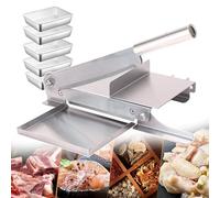 Meat Slicer, Manual Bone Cutter Meat Slicer - Commercial Ribs Chopper Slicing Machine Home Cutting