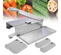 Meat Slicer, Ribs Meat Chopper for Chop Ham Bacon Vegetables Fish Jerky - Home Kitchen Slicing Machine with 5 Small Trays