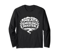 Meat Smoking Master Barbecue Pitmaster Mindset Statement Long Sleeve T-Shirt