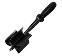 Meat Spatula Chopper Heat Resistant Meat Masher With 5 Curved Blades Meat Chopper Food Grade Ground Meat Smasher Non-Stick Meat Separator Tool for Meat, Potatoes, Tomatoes Black Meat Chopper Ground Me