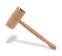 Meat Tenderiser Wooden - Double Sided Stainless Steel Teeth Mallet, Kitchen Tool, Heavy Duty, Sturdy, Comfortable Grip & Durable, Tenderise Meat, Beef, Chicken, Fish, Mutton, Pork Pounder