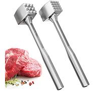 Meat Tenderizer 1 pcs Aluminium Mallet Dual-Sided - Tenderizer Tool Kitchen Pounder - Home Hammer for Tenderizing Ice Steak Stainless Veal & Chicken Safe Beater 1309479