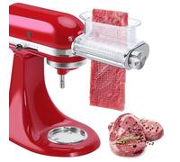Meat Tenderizer Attachment for Kitchenaid Stand Mixers, 3 Adjustable Thickness, Meat Tenderizer Machine with Transparent Cover, Meat Cuber Accessories for Kitchen aid, Dishwasher Safe
