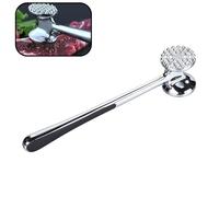 Meat Tenderizer Hammer, 304 Stainless Steel Meat Mallet, Dual Side Textured and Smooth Surface for Steak, Chicken, Veal One Piece Heavy Duty Design, Dishwasher Safe and Rust Proof