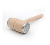 Meat Tenderizer Hammer - Wooden Steak Mallet, Double-Sided Tenderiser Tool with Ergonomic Grip, Heavy Duty Solid Wood Pounder for Beef, Chicken, Pork, Veal & Schnitzel