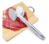 Meat Tenderizer Mallett, Steak Machine Tenderizer, Dual-Sided Meat Tenderizer Tool with Ergonomic Handle, Non-Slip Meat Tenderizer Hammer, Meat Pounder Flattener for Fish, Chicken