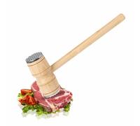 Meat Tenderizer Meat Hammer Meat Mallet Meat Tenderizer Needle Meat Tenderizer Mallet Steak Chicken Poultry Beef Pounder Tool for Kitchen BBQ Wooden Handle Stain Less Steel Kitchen Chef (1 Piece)